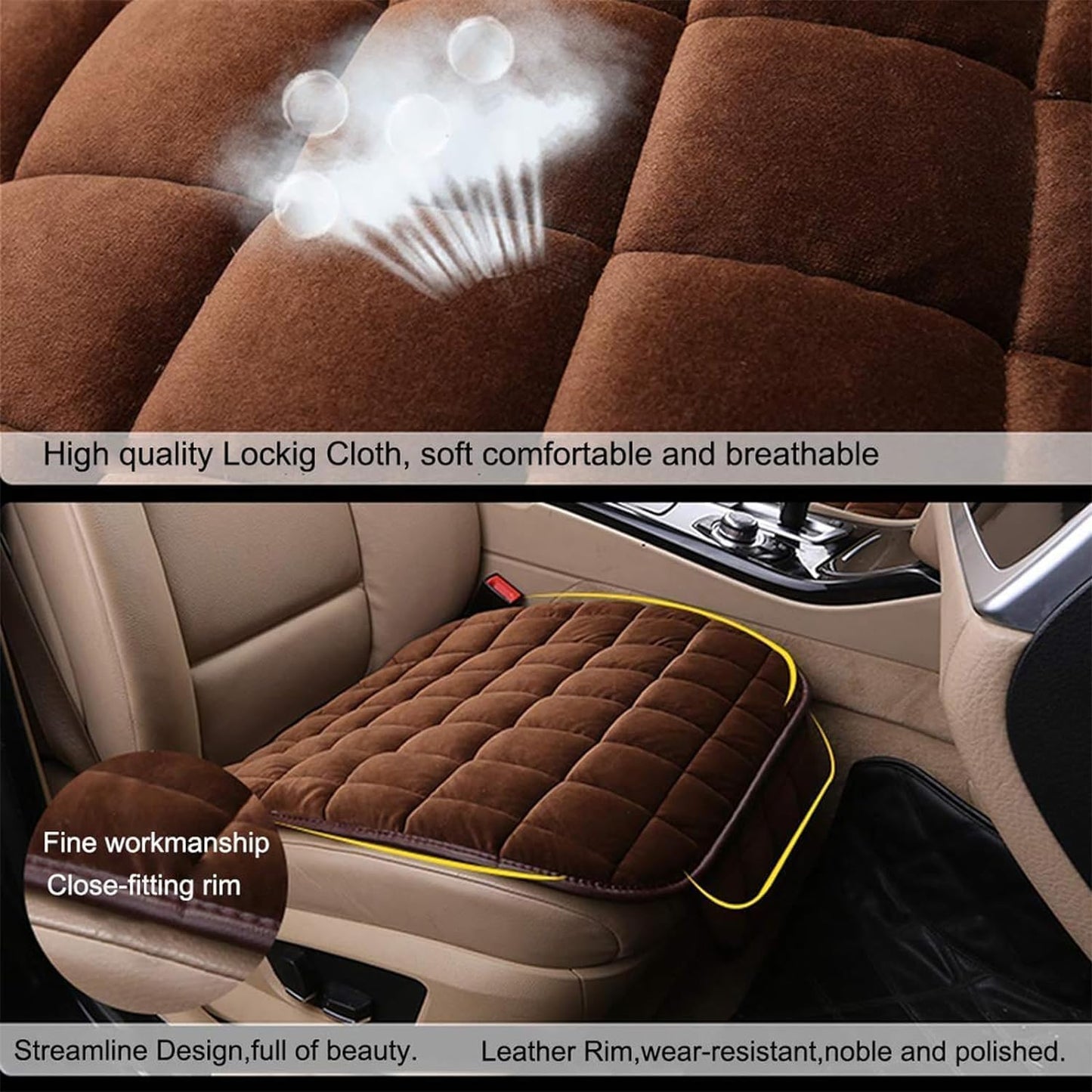 Soft Plush Car Seat Cover Anti Slip