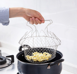 All-in-One Cooking Basket | Fry, Steam, Strain