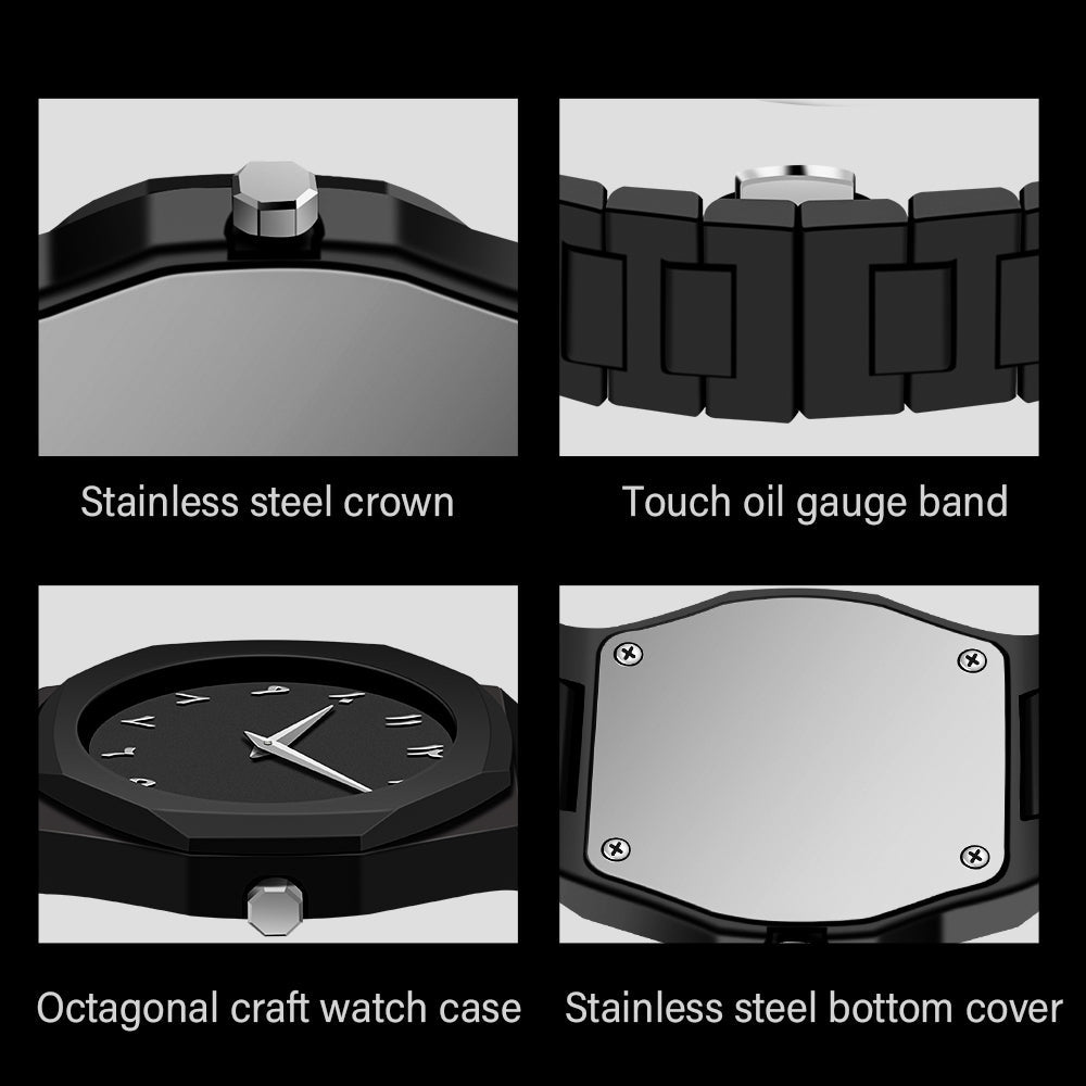 Noiraq™ Arabic Matt Black Watch | Limited Edition