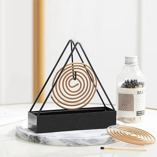 Chic Iron Mosquito Coil Holder - Stylish Defense Against Mosquitos