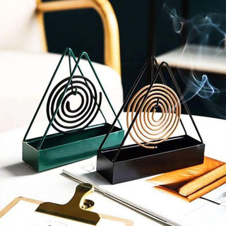 Chic Iron Mosquito Coil Holder - Stylish Defense Against Mosquitos