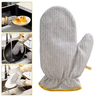 Multipurpose Silver Kitchen Gloves - Time-Saving and Protective"