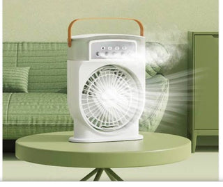 Portable Air Conditioner Fan - 5-Hole Spray, Humidifier, USB Rechargeable