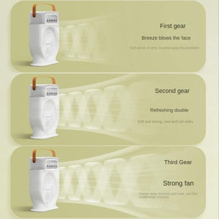 Portable Air Conditioner Fan - 5-Hole Spray, Humidifier, USB Rechargeable