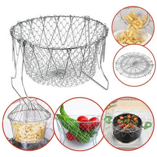 All-in-One Cooking Basket | Fry, Steam, Strain