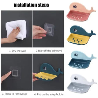 Whale-Shaped Soap Holder - Fun, Functional, and Durable